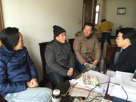 院领导看望退休老教师