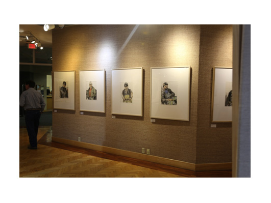 《中西相遇——绘画作品展》展览现场